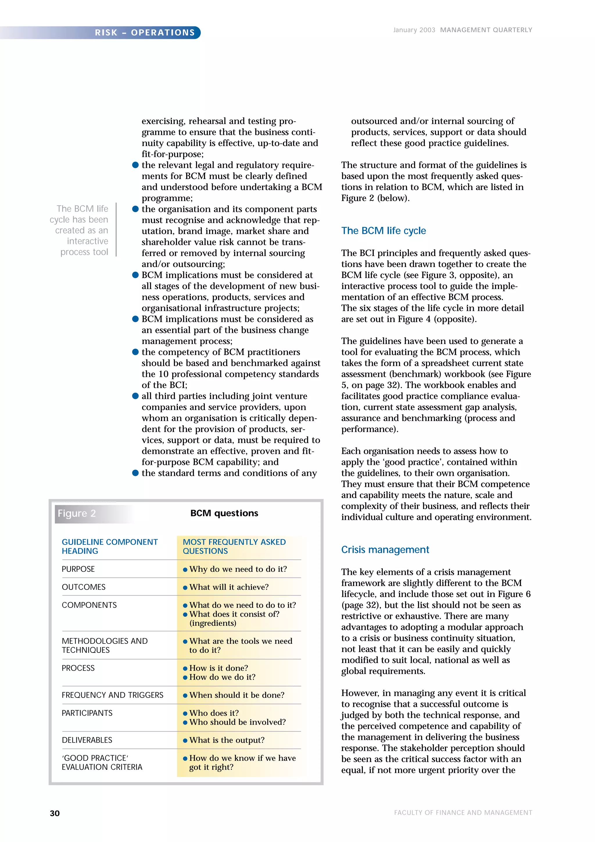 Business continuity and crisis management | PDF