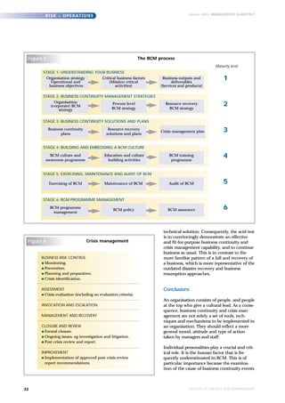 Business continuity and crisis management | PDF
