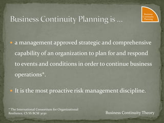 Business continuity overview | PDF