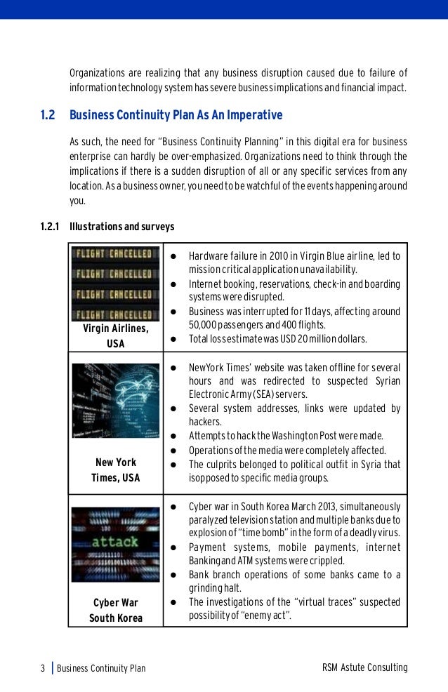 Rsm India Publication Business Continuity Plan A Digital Age Imper