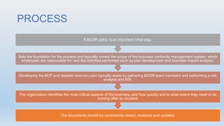 Business continuity planning and disaster recovery | PPTX