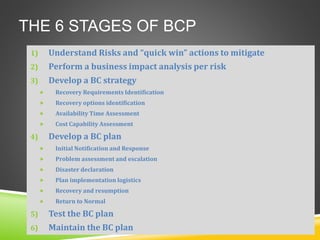 Business continuity presentation | PPT