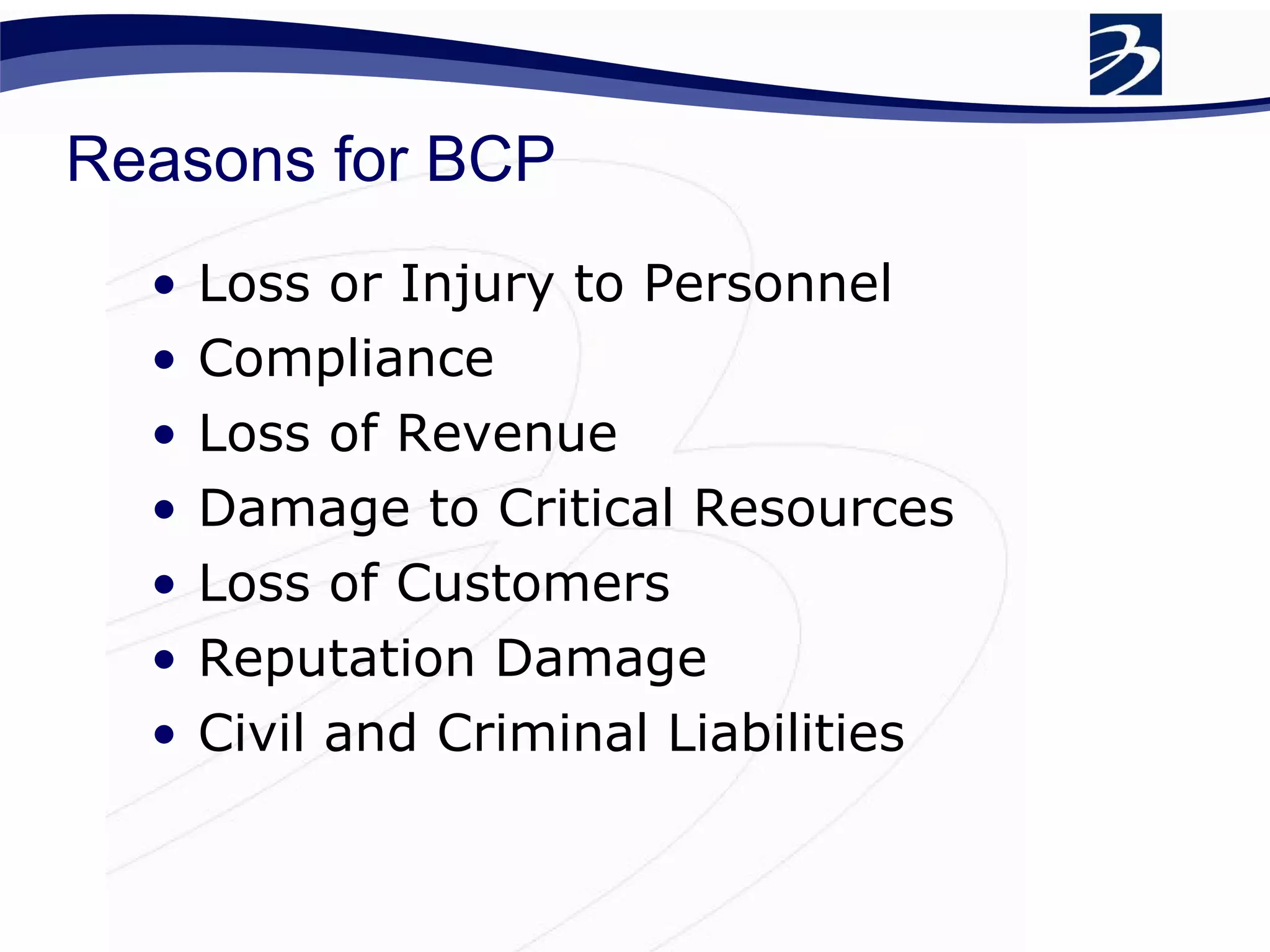 Business Continuity Workshop Final | PPT