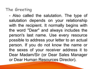 Business correspondence | PPT