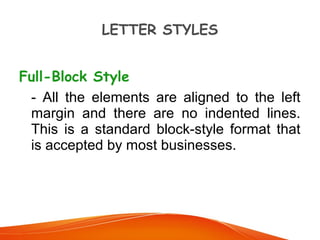 Business correspondence | PPT