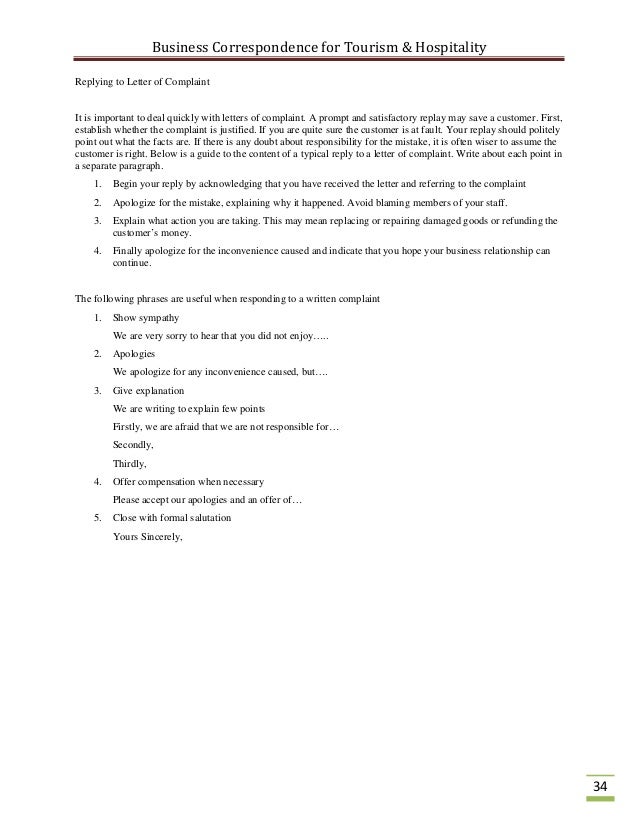business correspondence