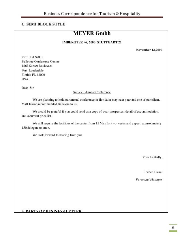 business letter reservation exle business correspondence for the tourism industry business letter reservation exle business correspondence for the tourism industry