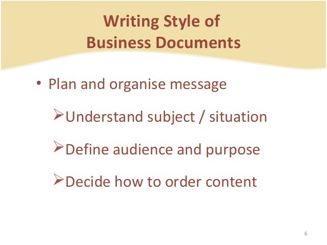 Business Correspondence Business Correspondence