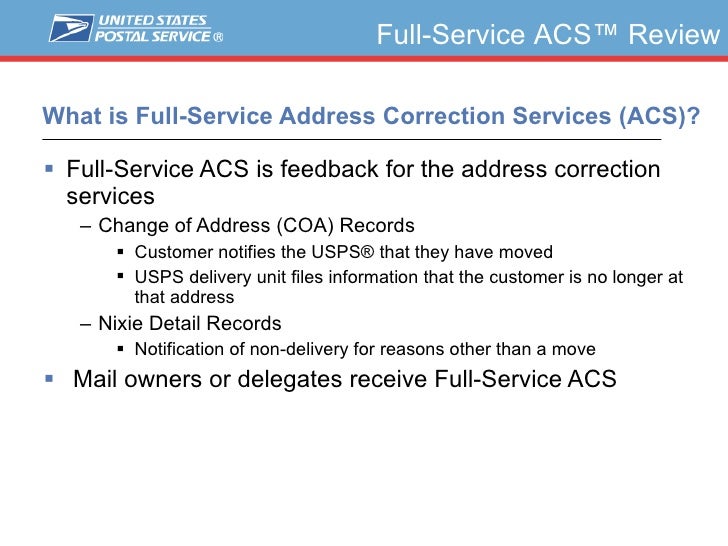 acs customer service