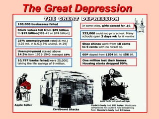 The Great Depression
 