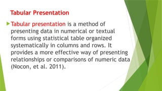 Business Data in Tabular Form presentation | PPTX