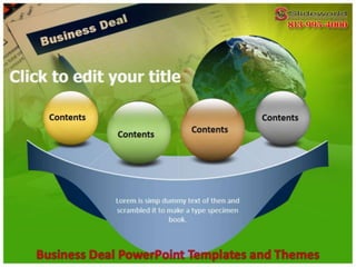 Business Deal PowerPoint Templates and Themes