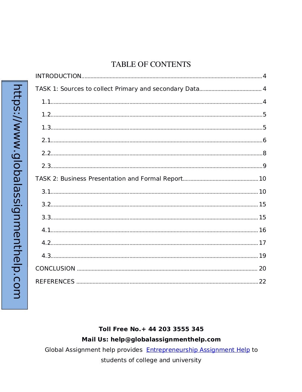 Sample Report on Business decision making