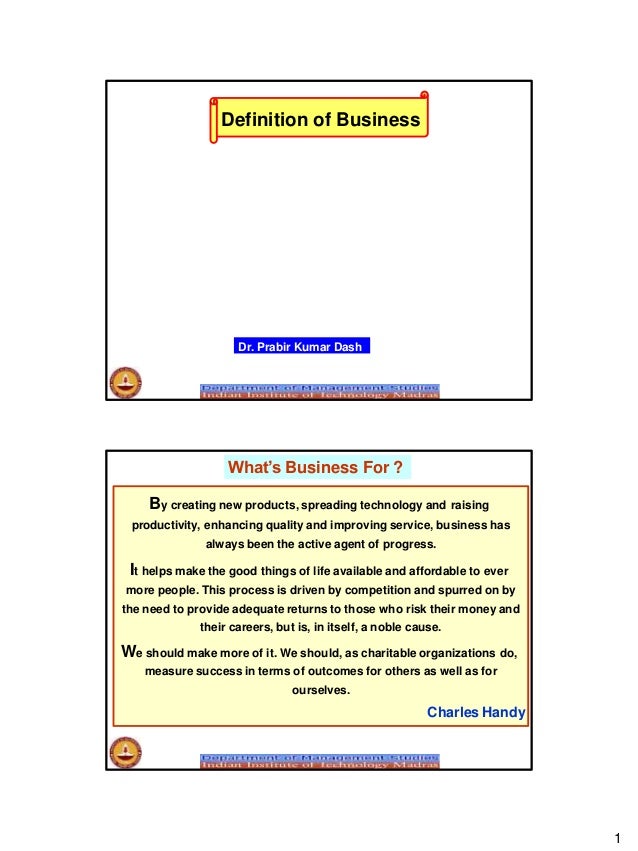 Definition Of Business