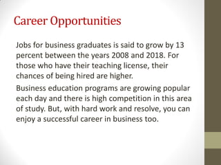 education jobs for business majors education jobs for business majors