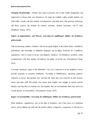 Business developement plan copy