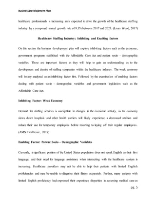 Business developement plan copy