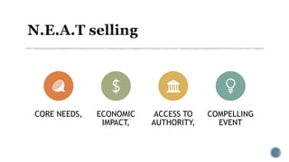 CORE NEEDS, ECONOMIC
IMPACT,
ACCESS TO
AUTHORITY,
COMPELLING
EVENT
 