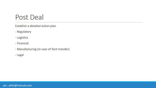 Business Development & In-Licensing Overview in Pharmaceuticals