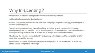 Business Development & In-Licensing Overview in Pharmaceuticals