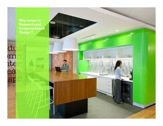 Morrell, Paul, et al. 2005, p27
Why invest in
Research and
Evidence based
Design ?
 