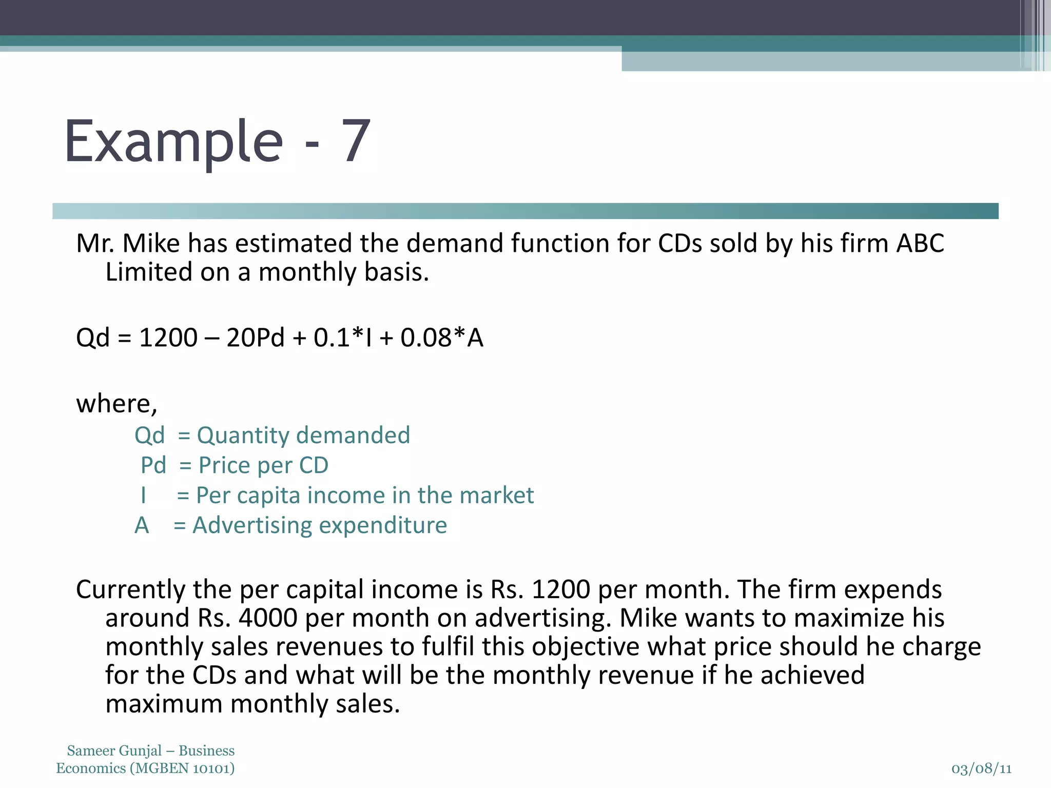 Business economics basics of math derivatives | PPT