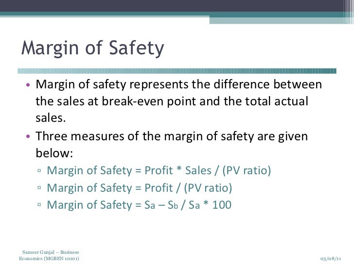 Business economics cost analysis
