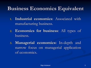 Business Economics for MBAs | PPT