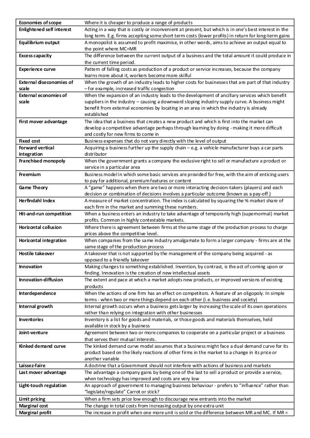 economics unit 3 economies of