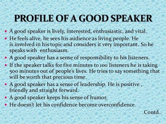 how to be a good speaker of english