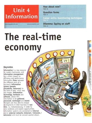 Business english the real time economy