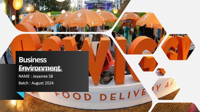Business Environment - SWOT analysis of Swiggy.pptx