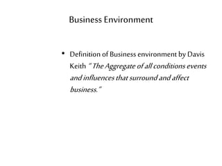 Business environment introduction | PPTX