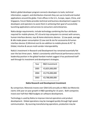 Meta Analysis Nokia Business environment and analysis of nokia | PDF