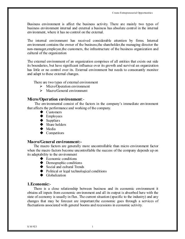 Business Environment Is Affect The Business Activi