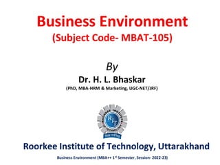 Business Environment ppt