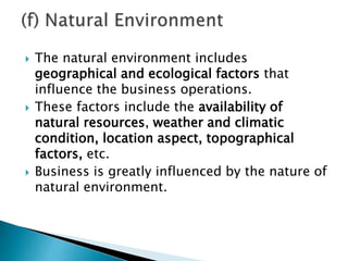 Business environment ppt | PPSX