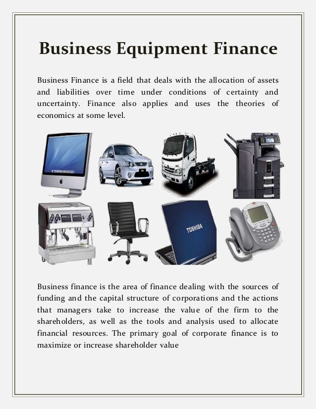 Business Equipment Finance