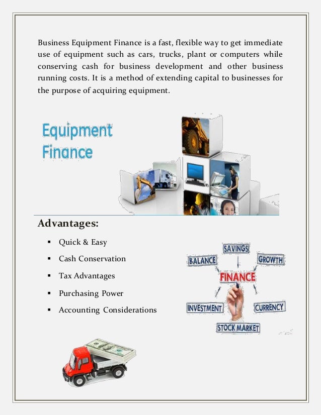 Small Business Equipment Financing