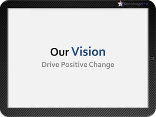 Our Vision
Drive Positive Change
 