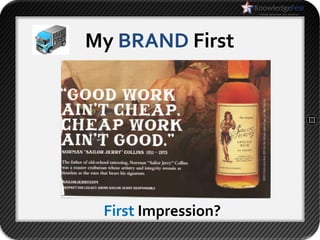 My BRAND First




 First Impression?
 