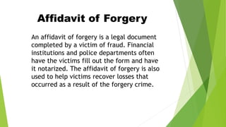 Forgery | PPTX