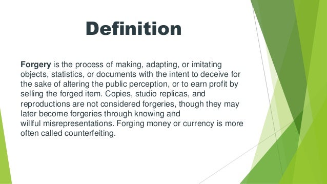 forgery