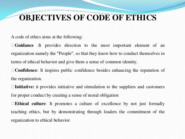 Evaluation of a Business Code of Ethics