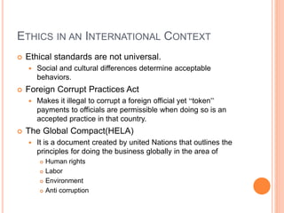 Business ethics | PPTX
