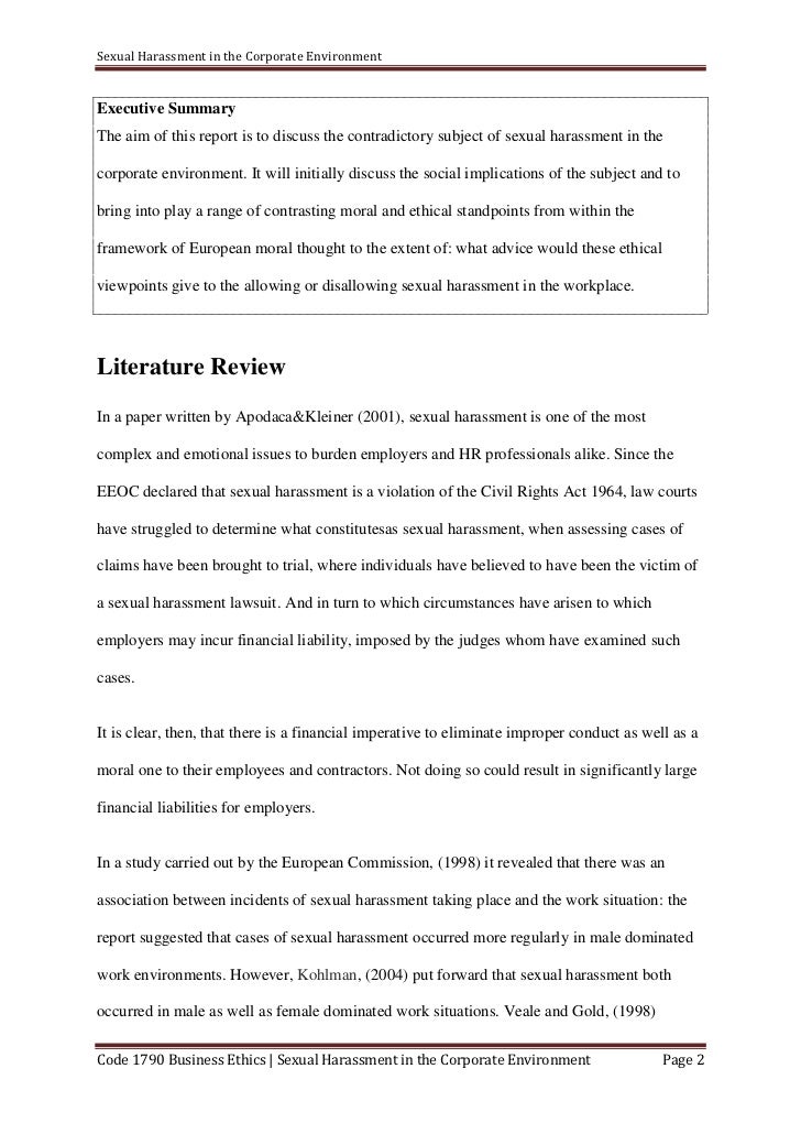 What Is Thesis In Essay Sexual Harassment Example Of Proposal Essay also Examples Of Proposal Essays Business Ethics Assignment Buy An Essay Paper