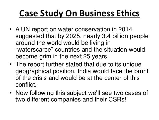 analysis of case study of business ethics