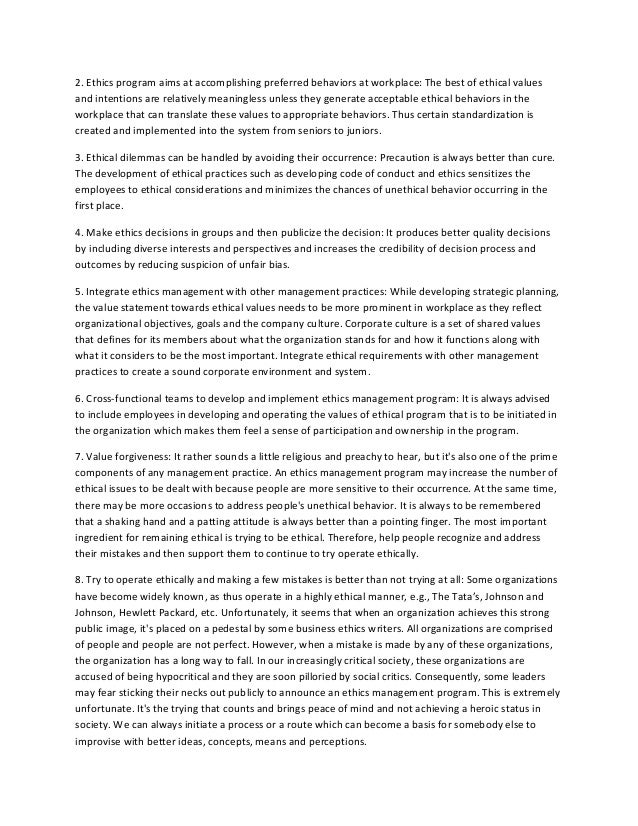 businessman essay developing ethical leadership
