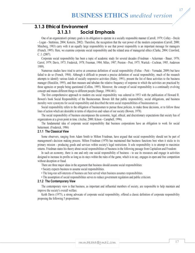 Business Ethics