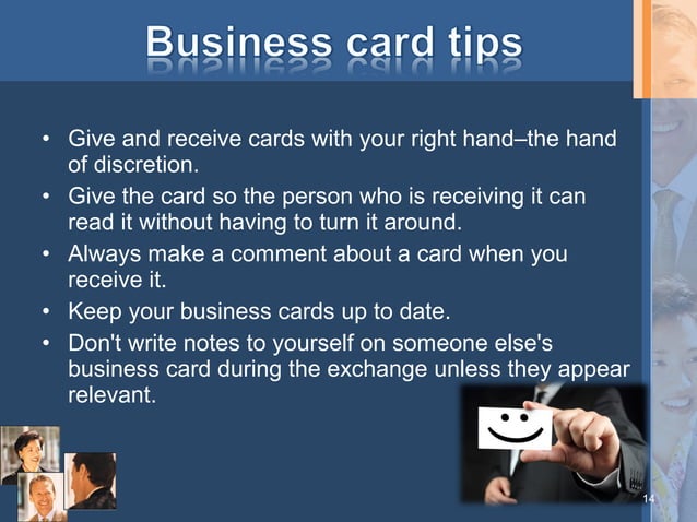 Business etiquette establishing rapport | PPT | Free Download